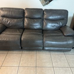 Leather Couch Sofa De Cuero