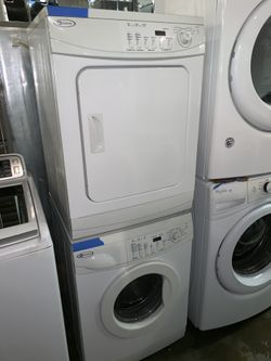 Maytag 24in. Stackable washer & electric 220volts dryer working perfectly with 4 months warranty