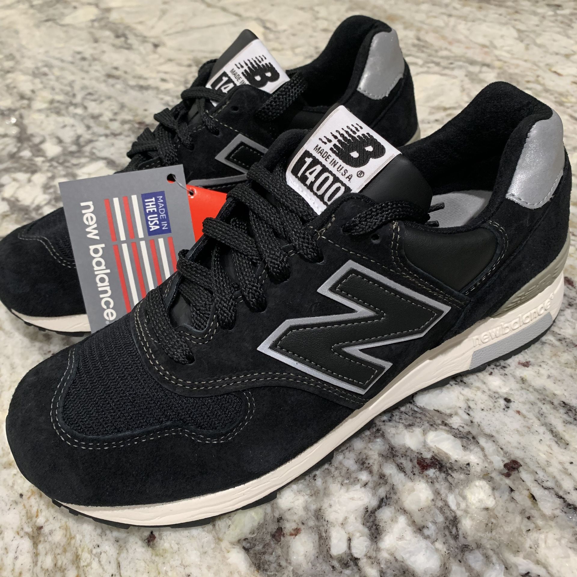 New Balance 1400 BKS Black Made In USA New M1400BKS NB D Brand New