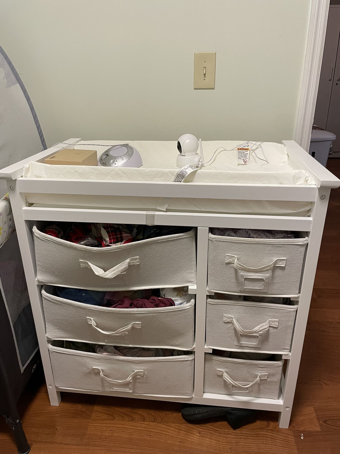 Baby changing table (white and grey option)