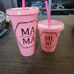Mama Mini Pink Cup Set