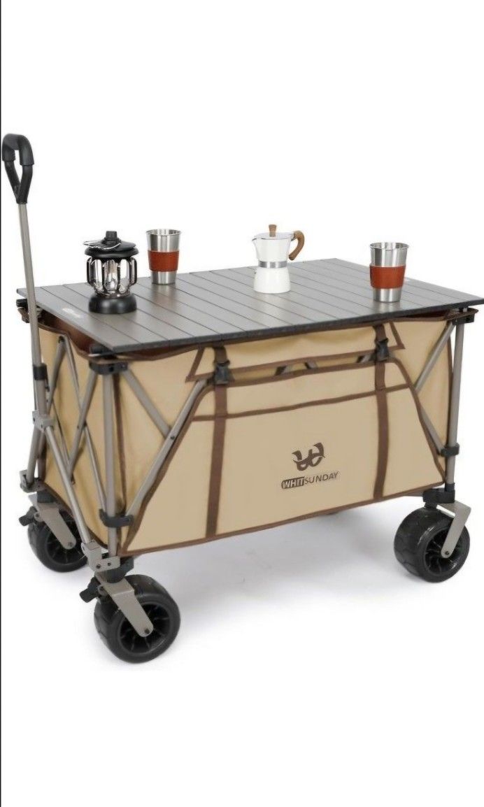 Collapsible Heavy Duty Wagon with All Terrian Wheel,