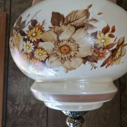 Vintage Floral Swag Lamp