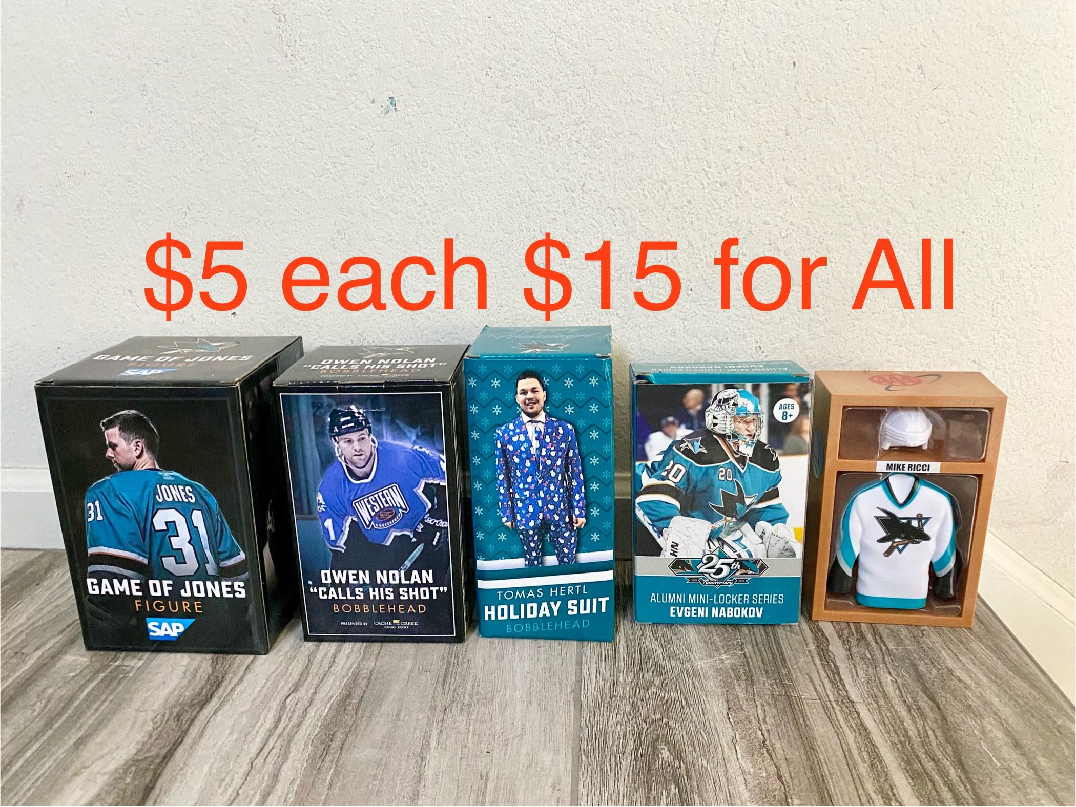 San Jose Sharks Bobble heads