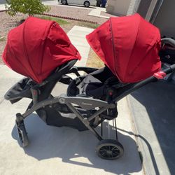 Double Baby Seat Stroller 