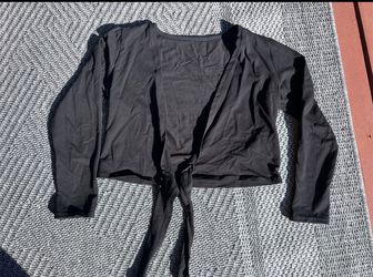 Girl's Women's Dance Top Wrap Cotton Cardigan Shrug Sweater for Ballet Size Small 