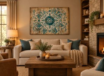 Wrapped canvas wall art