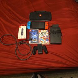 Nintendo Switch Full System With Games And Accessories