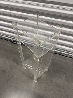 Lucite side table
