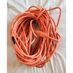 Indoor Outdoor 100 ft. x 16/3 Gauge Light Duty Extension Cord, Missing a Prong