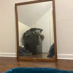 Hard Wood Oak Mirror