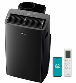 Midea Duo 14,000 BTU (12,000 BTU SACC) High Efficiency Inverter Ultra Quiet Portable Air Conditioner,