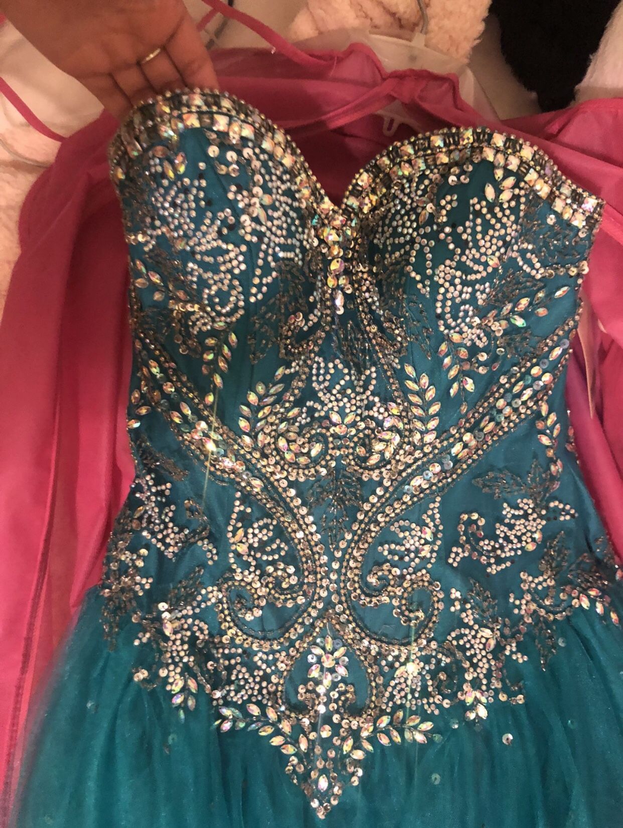 Quinceañera Dress Teal