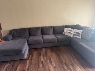 Large Sectional With Ottoman.
