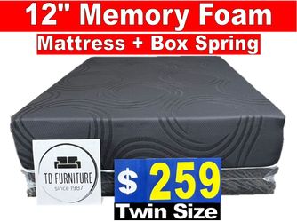 12" Memory FoamTwin Set