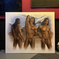 5’ x 6’ Original Art Piece 1996 “Apache Territory” by (Krayel Aka Kevin Larson)