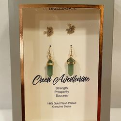 Believe By Brilliance~14K Gold Flash Plated Earring 2pc Set~Tree Prosperity