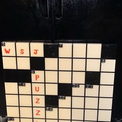 Wall Street Journal crossword puzzle rare wall art