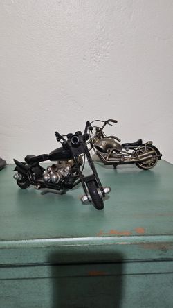 Vintage Metal Motorcyle Decor