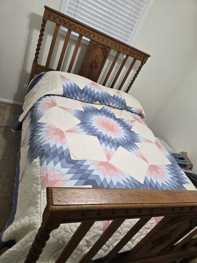 Antique Oak Full Sized Bedframe