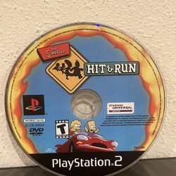 PS2 Simpsons Hit & Run Black Label PlayStation 2 DISC only