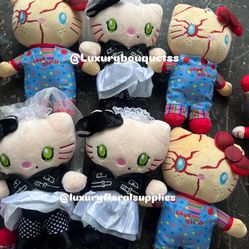 Halloween Plushies Plushy Plush Bear Stuffed Animal Basket Spooky