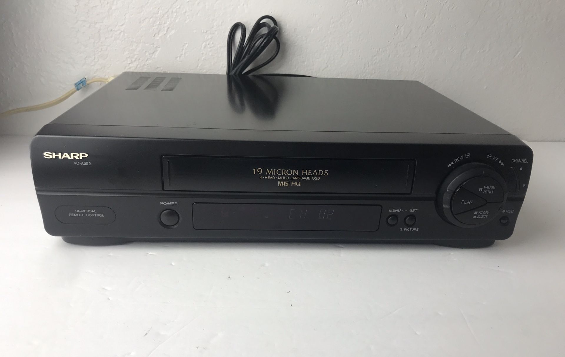 Sharp VC-A552U VCR VHS Player/Recorder Great Work (not Control Remote)&