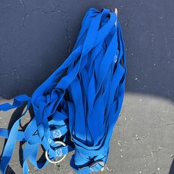 Volleyball net with court lines