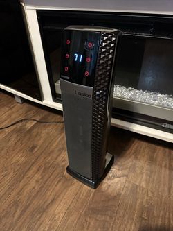 Lasko CT22445 Black 1500W 3 Speed, Oscillating, Remote, Timer Ceramic Tower Space Heater