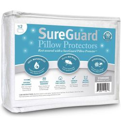 2-Pack Pillow Protectors Hypoallergenic 