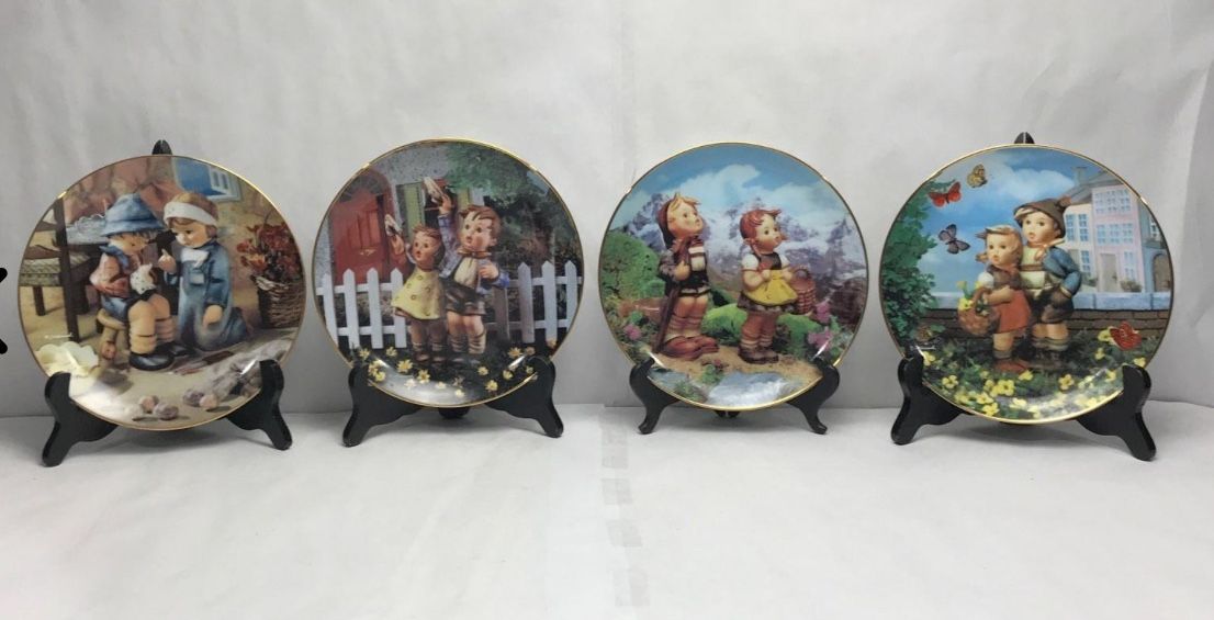 M.J Hummel Collector Plates. Set Of 4