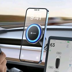 magsafe Car Mount for Tesla Model 3 Model Y, Foldable Hidden Tesla Phone Holder