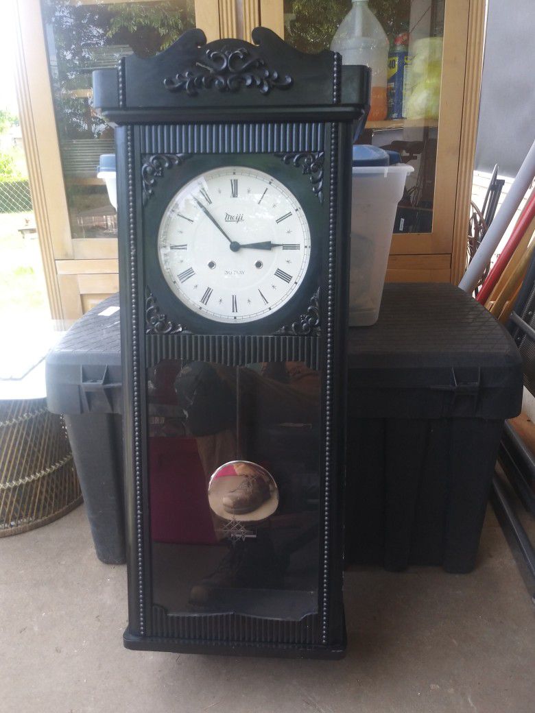 Meiji 30 Day Mechanical Windup Pendulum Clock for Sale in Tulsa, OK -  OfferUp