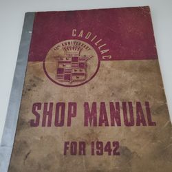 Cadillac Shop Manual For 1942--Original Copy