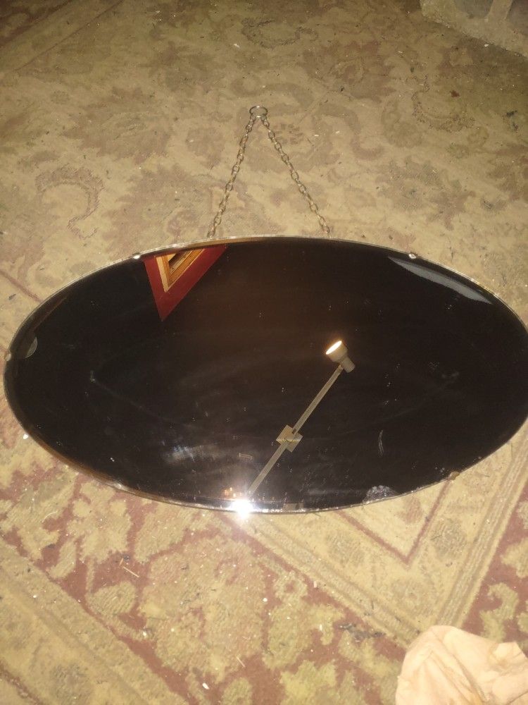 Antique Oval Mirror..With Chain..Pick Up In Selden N Y..Price Is $10