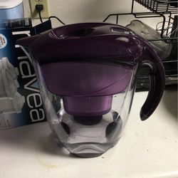 Mavea Water Filter Pitcher Elemaris XL Plum Purple 8 Cup Brita Maxtra