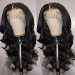 13x4 Frontal Wig 22 Inches + Lashes & Wig Cap