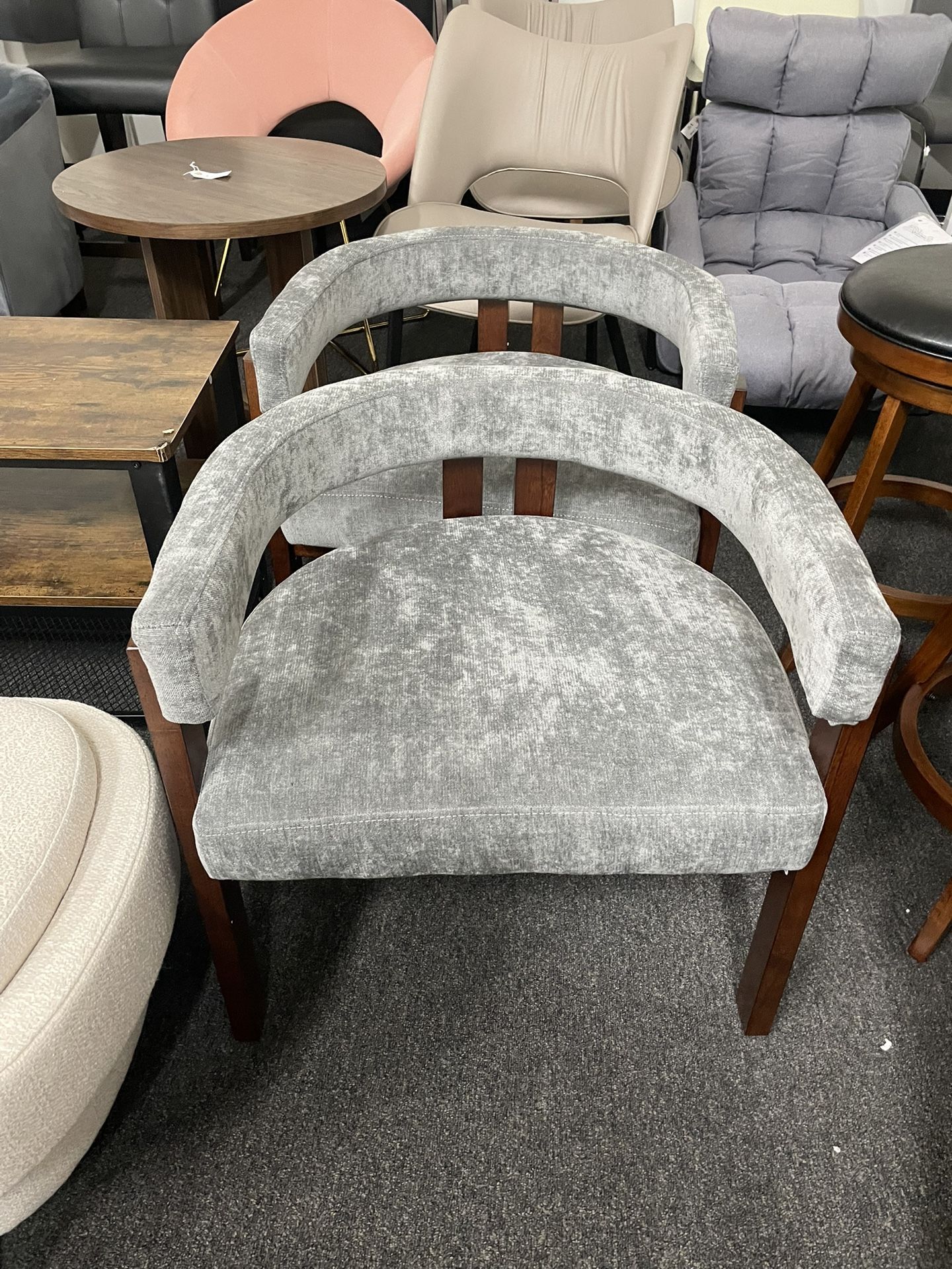 2 For $150 Assembled New Modern Accent Chair Set of 2,Teddy Upholstered Armchair Dining Chair, Lounge Boucle Chairs