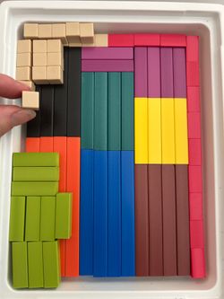 Brand new  Cuisenaire Rods  74 piece set