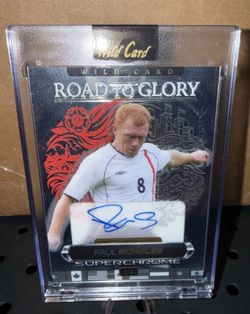 Road To Glory 1/1 Paul Scholes Auto Card Rare Mint