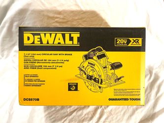 Brand new in the box DeWalt XR 20 V brushless 7-1/4” circular saw. Retails for $279.