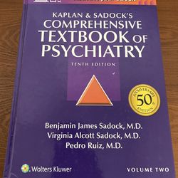 KAPLAN & SADOCK'S COMPREHENSIVE TEXTBOOK OF PSYCHIATRY