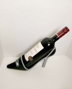 Seahawks Shoe/ Rhinestones Wine Bottle Holder💚💙