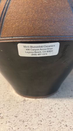 Beautiful ceramic pottery Mark Blumenfeld