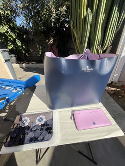 Kate Spade Purple Handbag Set.