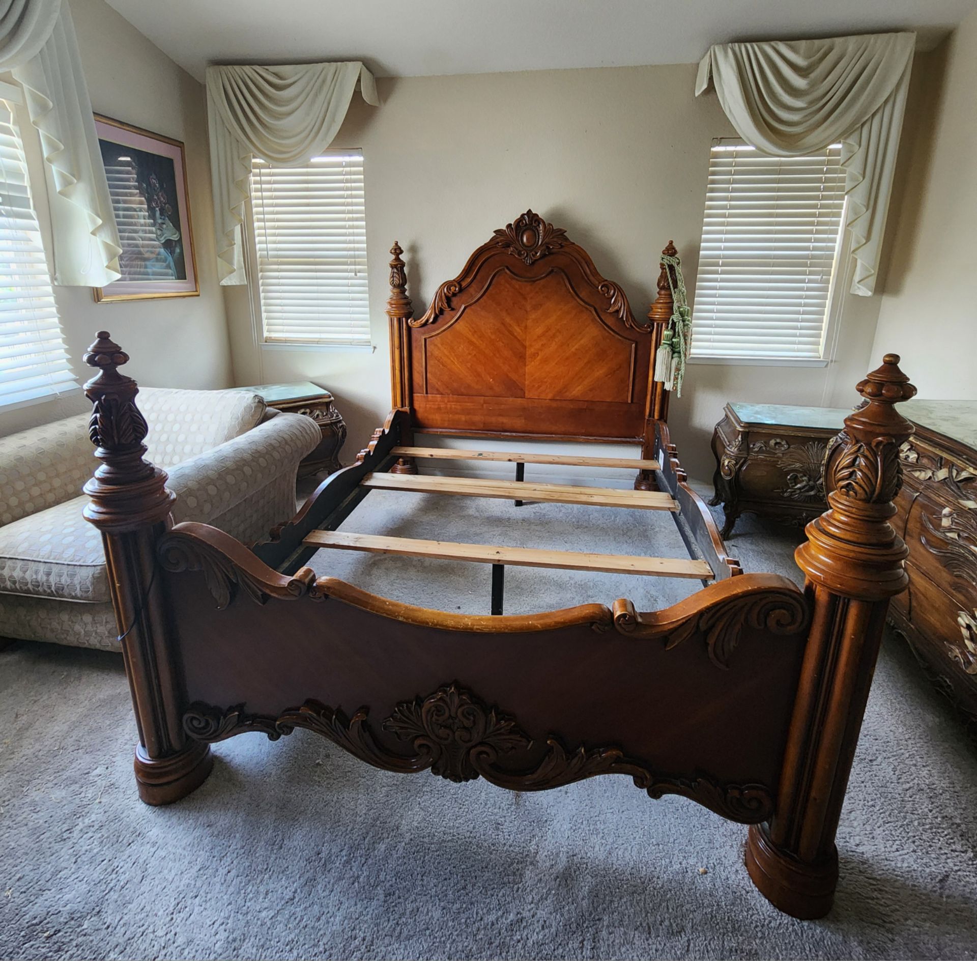 Queen size bed frame