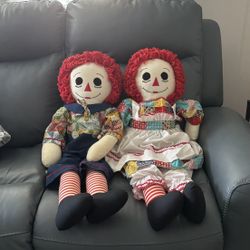 Raggedy Ann and Andy Dolls 