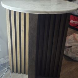 Modern Marble Top End Table 