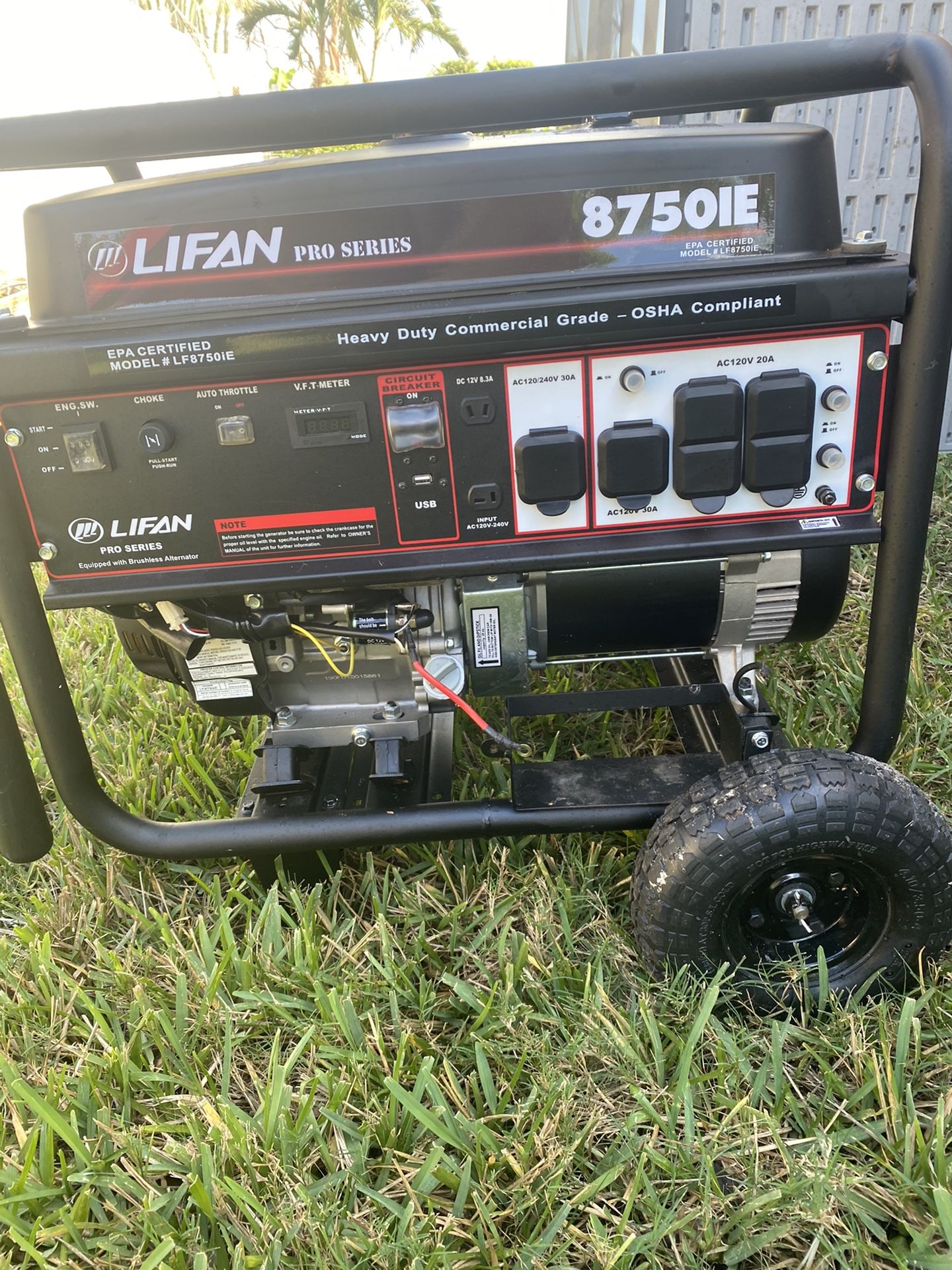 Gas Generator 8750watts New