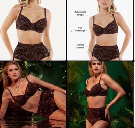 Shapewear Ruched Tummy Control Bikini Set